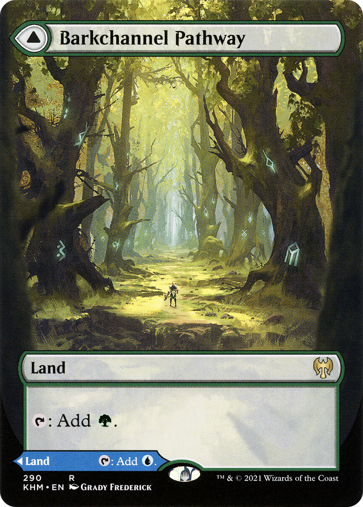Barkchannel Pathway (Borderless) (290) [Kaldheim] - Deck Out Gaming