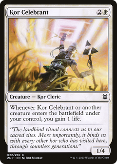 Kor Celebrant (22) [Zendikar Rising] foil - Deck Out Gaming