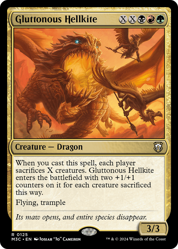 Gluttonous Hellkite (125) [Modern Horizons 3 Commander] - Deck Out Gaming