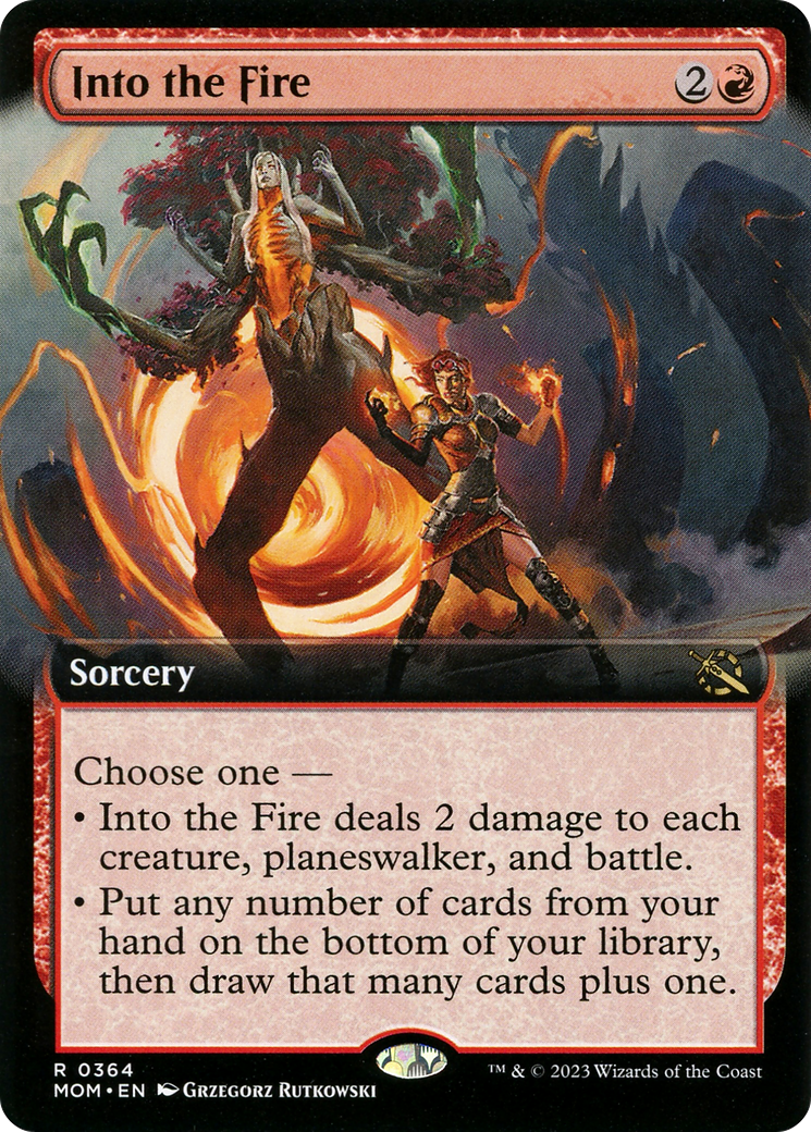 Into the Fire (Extended Art) (364) [March of the Machine] foil - Deck Out Gaming