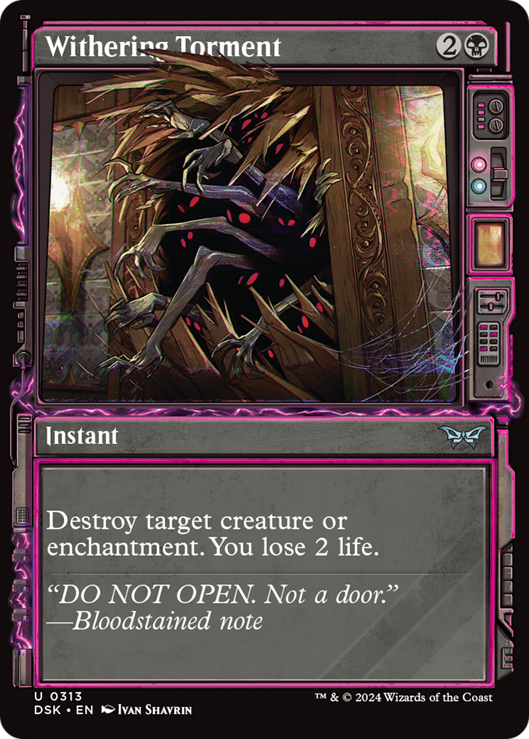 Withering Torment (Showcase) (313) [Duskmourn: House of Horror] - Deck Out Gaming