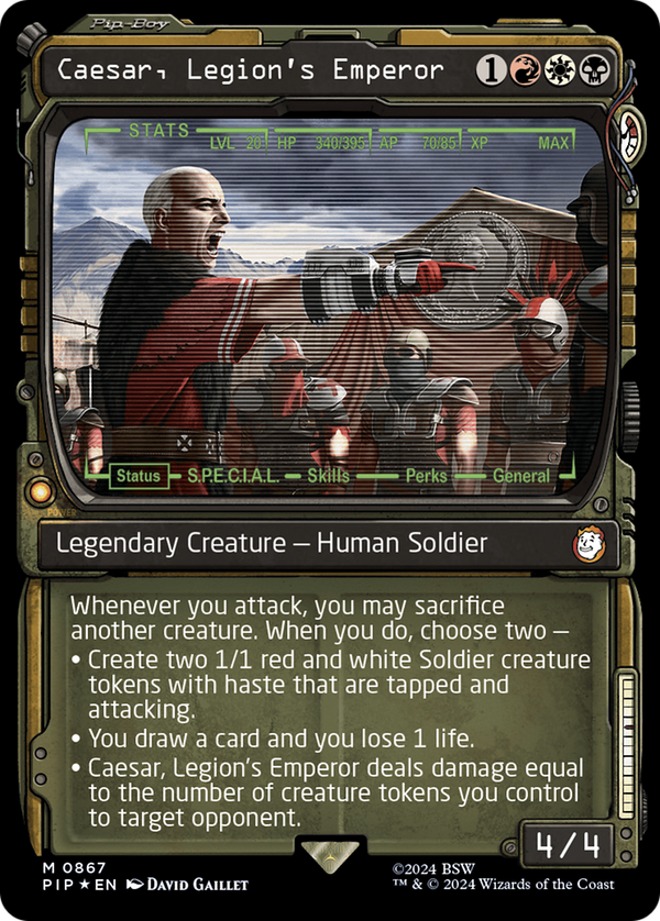 Caesar, Legion's Emperor (Showcase) (Surge Foil) (867) [Fallout] foil - Deck Out Gaming