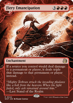 Fiery Emancipation (42) [Wilds of Eldraine: Enchanting Tales] foil - Deck Out Gaming