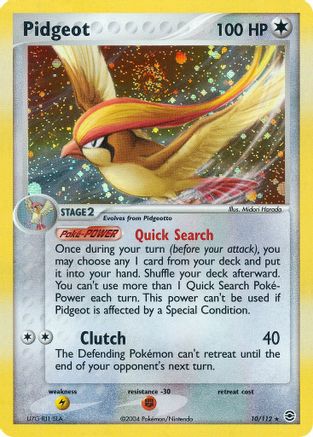 Pidgeot (10) [FireRed & LeafGreen] Holofoil - Deck Out Gaming