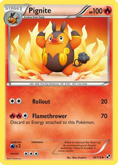 Pignite (18) (18) [Black and White] - Deck Out Gaming