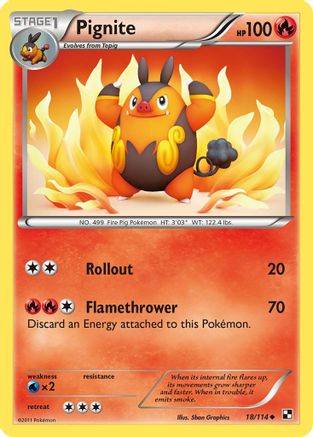 Pignite (18) (18) [Black and White] - Deck Out Gaming