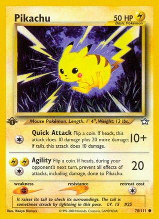 Pikachu (70) [Neo Genesis] 1st Edition - Deck Out Gaming