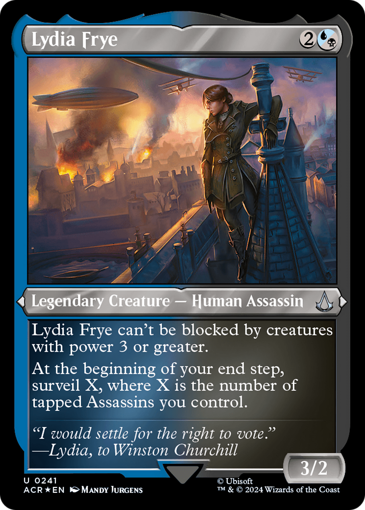 Lydia Frye (241) [Assassin's Creed] etched - Deck Out Gaming