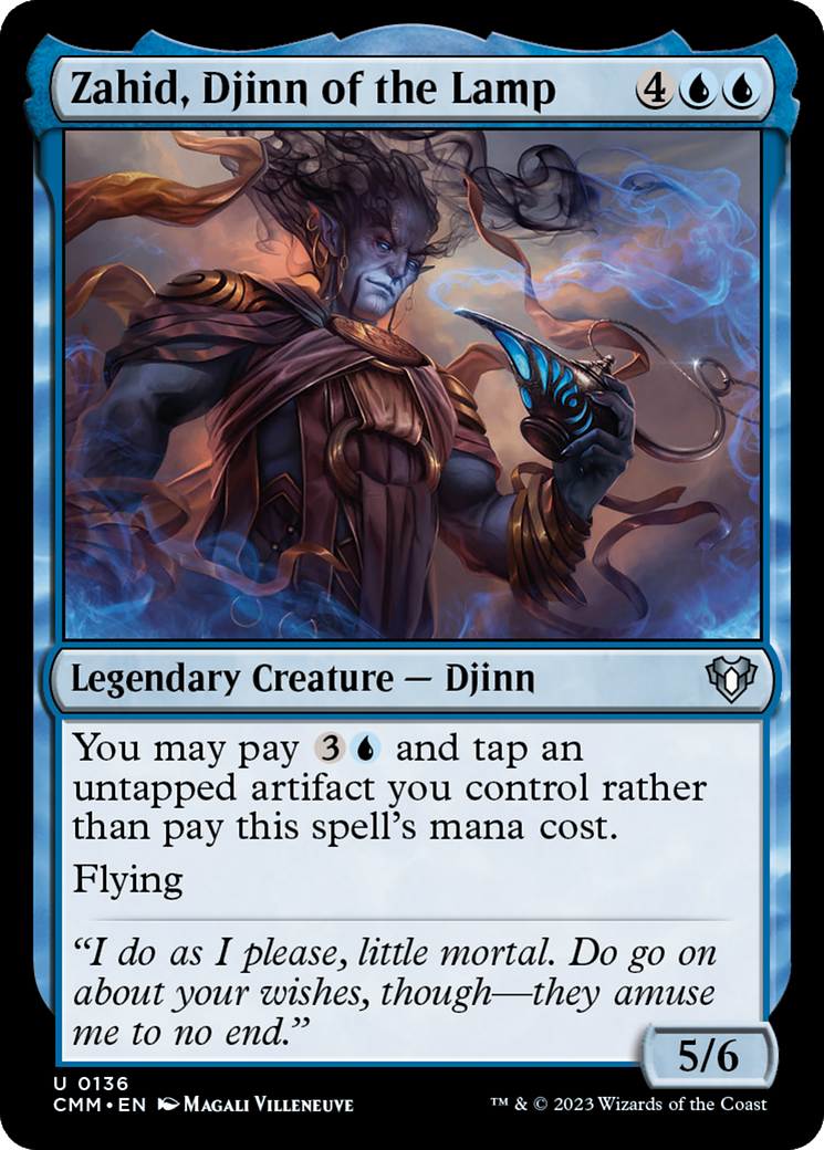 Zahid, Djinn of the Lamp (136) [Commander Masters] - Deck Out Gaming