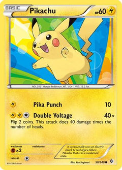 Pikachu (50) [Boundaries Crossed] Reverse Holofoil - Deck Out Gaming