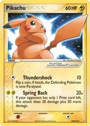 Pikachu Star (104) [Holon Phantoms] - Deck Out Gaming