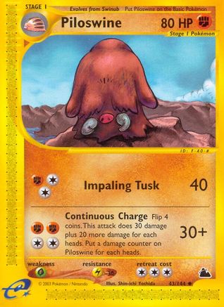 Piloswine (43) (43) [Skyridge] Reverse Holofoil - Deck Out Gaming