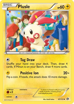Plusle (47) [Legendary Treasures] Reverse Holofoil - Deck Out Gaming