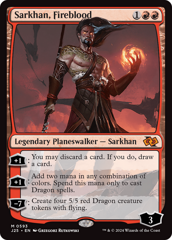 Sarkhan, Fireblood (593) [Foundations Jumpstart] - Deck Out Gaming