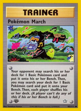Pokemon March (102) [Neo Genesis] 1st Edition - Deck Out Gaming