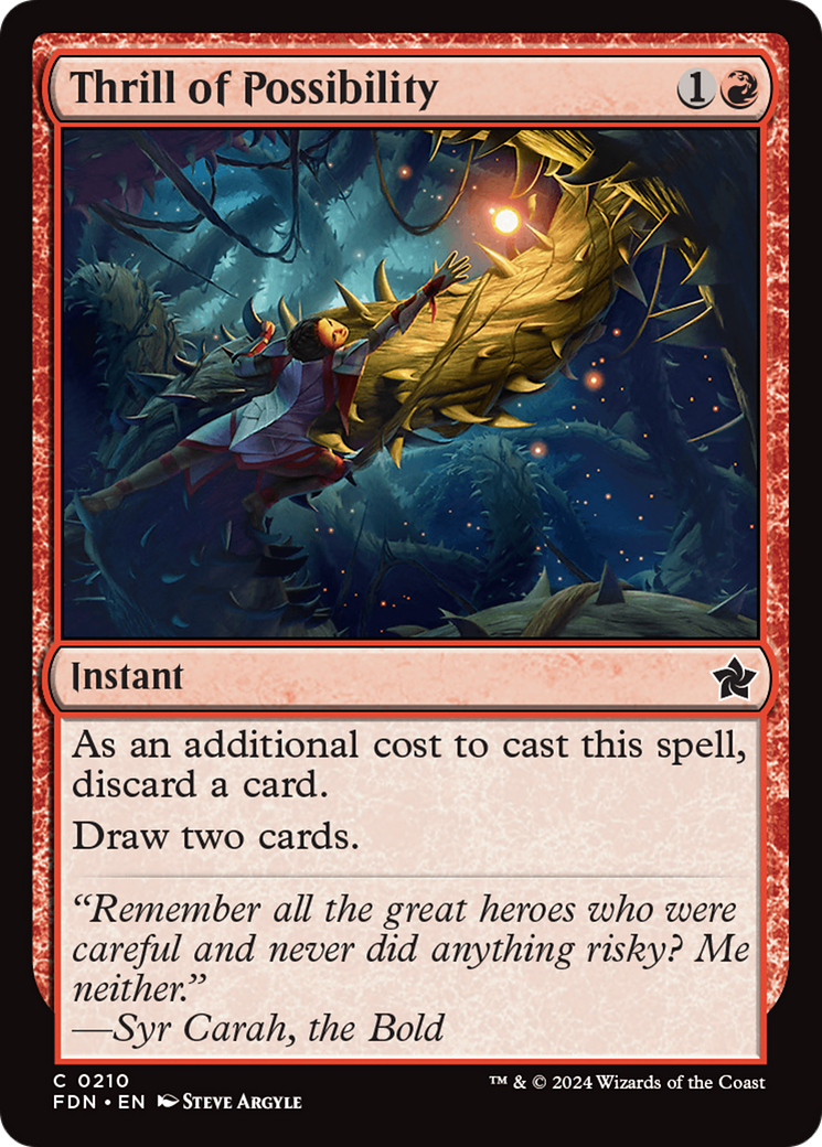 Thrill of Possibility (210) [Foundations] - Deck Out Gaming