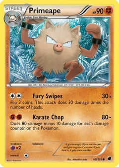 Primeape (60) [Plasma Freeze] Reverse Holofoil - Deck Out Gaming