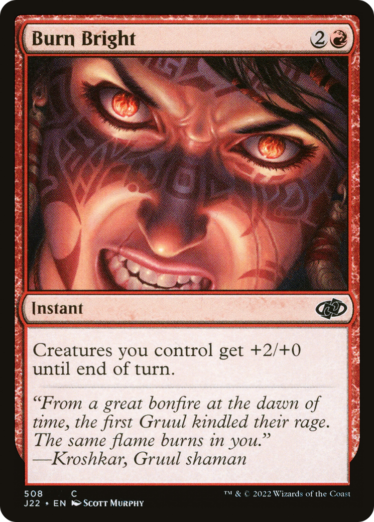 Burn Bright (508) [Jumpstart 2022] - Deck Out Gaming