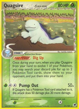 Quagsire (Delta Species) (21) [Dragon Frontiers] Reverse Holofoil - Deck Out Gaming
