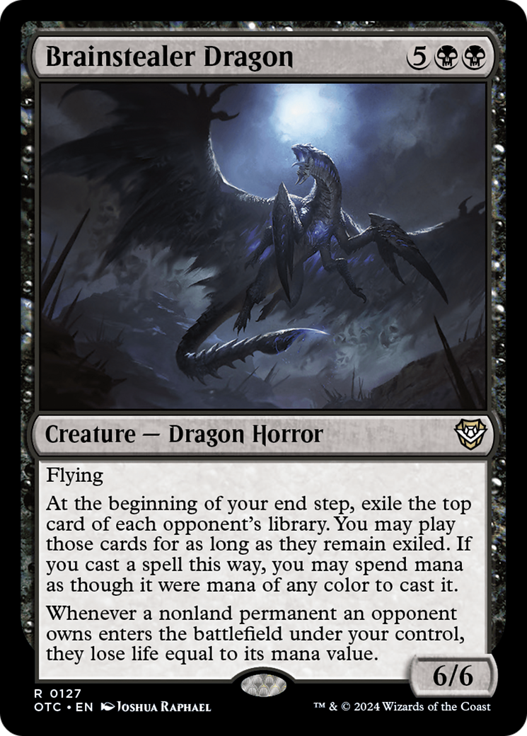 Brainstealer Dragon (127) [Outlaws of Thunder Junction Commander] - Deck Out Gaming