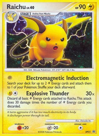 Raichu - DP21 (DP21) [Diamond and Pearl Promos] Holofoil - Deck Out Gaming