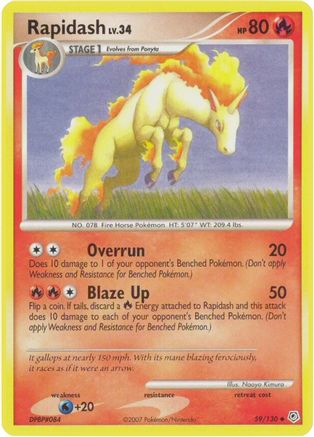 Rapidash (59) [Diamond and Pearl] Reverse Holofoil - Deck Out Gaming