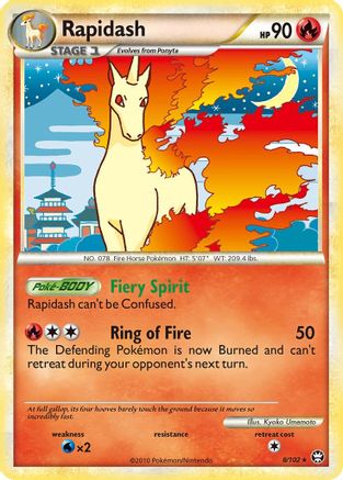 Rapidash (8) [Triumphant] Holofoil - Deck Out Gaming