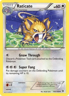 Raticate (105) [Boundaries Crossed] Reverse Holofoil - Deck Out Gaming