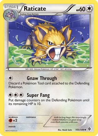 Raticate (105) [Boundaries Crossed] - Deck Out Gaming