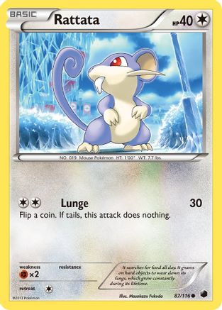 Rattata (87) [Plasma Freeze] Reverse Holofoil - Deck Out Gaming