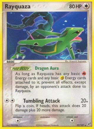 Rayquaza (22/107) (Stamped) [EX: Deoxys] - Deck Out Gaming