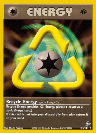 Recycle Energy (105) [Neo Genesis] 1st Edition - Deck Out Gaming