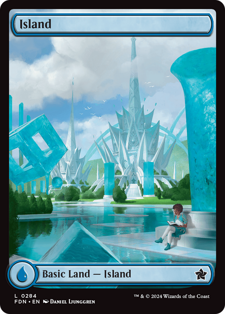 Island (0284) (284) [Foundations] foil - Deck Out Gaming