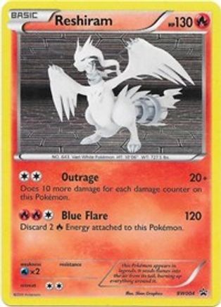 Reshiram - BW004 (BW004) [Black and White Promos] Holofoil - Deck Out Gaming