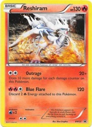Reshiram - BW23 (BW23) [Black and White Promos] Holofoil - Deck Out Gaming