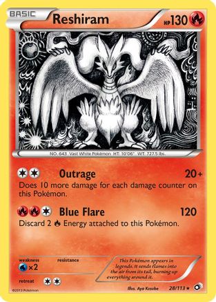 Reshiram (28) [Legendary Treasures] Holofoil - Deck Out Gaming