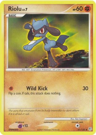 Riolu (61) [Diamond and Pearl] Reverse Holofoil - Deck Out Gaming