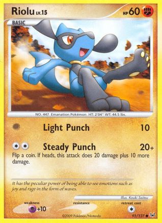 Riolu (91) [Platinum] - Deck Out Gaming