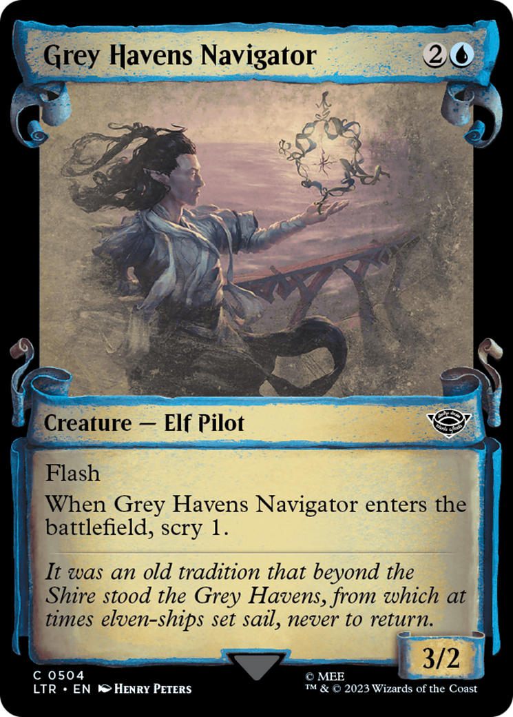 Grey Havens Navigator (Showcase Scrolls) (504) [The Lord of the Rings: Tales of Middle-earth] foil - Deck Out Gaming