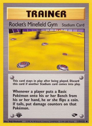 Rocket's Minefield Gym (119) [Gym Challenge] 1st Edition - Deck Out Gaming