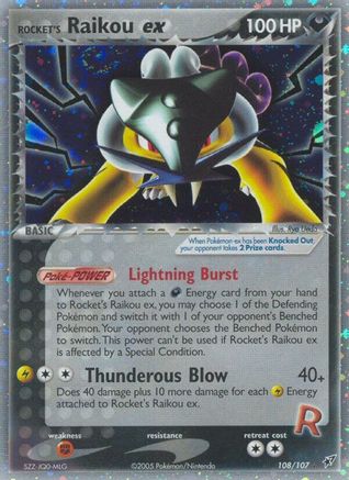 Rocket's Raikou ex (108) [Deoxys] Holofoil - Deck Out Gaming
