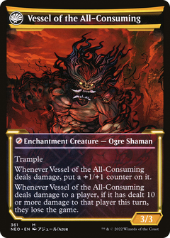 Hidetsugu Consumes All (Showcase) (361) [Kamigawa: Neon Dynasty] foil - Deck Out Gaming