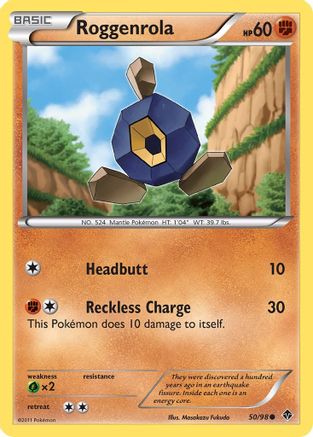 Roggenrola (50) (50) [Emerging Powers] Reverse Holofoil - Deck Out Gaming