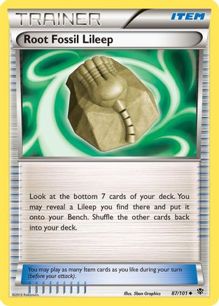 Root Fossil Lileep (87) [Plasma Blast] Reverse Holofoil - Deck Out Gaming