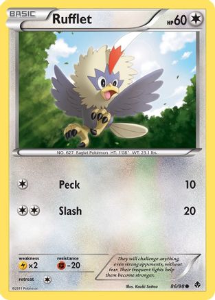 Rufflet (86) (86) [Emerging Powers] Reverse Holofoil - Deck Out Gaming