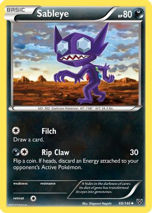 Sableye (68) [XY Base Set] Reverse Holofoil - Deck Out Gaming
