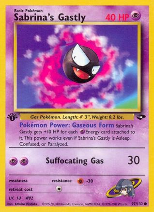 Sabrina's Gastly (97) (97) [Gym Challenge] 1st Edition - Deck Out Gaming