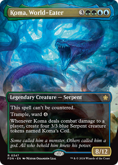 Koma, World-Eater (Borderless) (347) [Foundations] foil - Deck Out Gaming