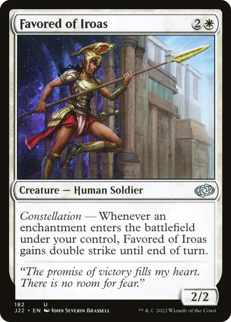 Favored of Iroas (182) [Jumpstart 2022] - Deck Out Gaming