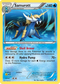 Samurott (32) (32) [Black and White] Reverse Holofoil - Deck Out Gaming